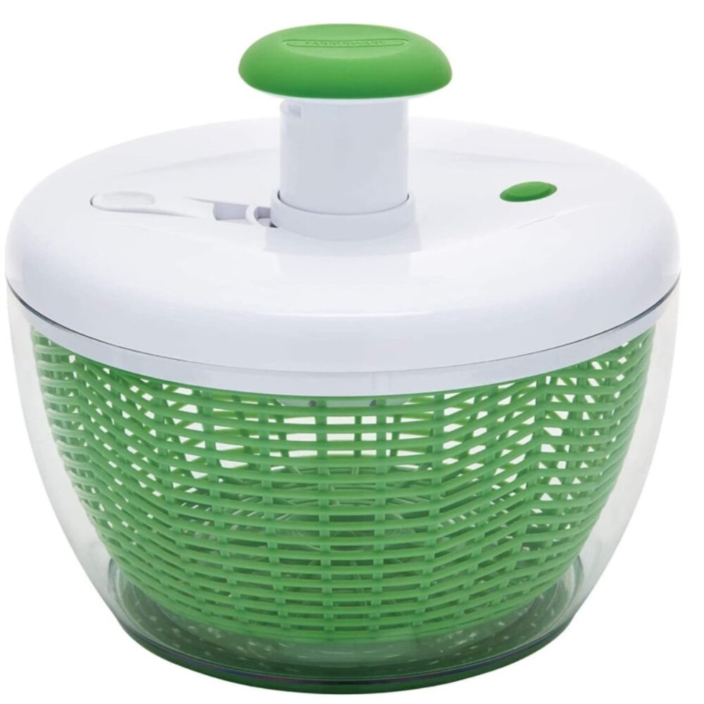 Farberware Professional Easy to Use Pump Plastic Salad Spinner 6.6 qt